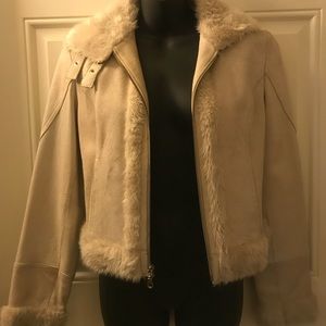 Leather motorcycle jacket